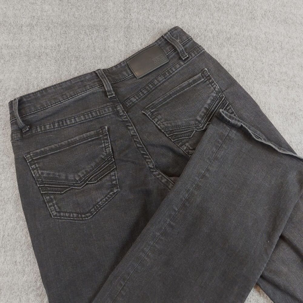 BKE Jake Straight Leg Jeans Men's 32x32 (Fit 32x30) Black Stretch GBS15405